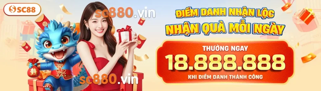 sc880 điểm danh nhận thưởng